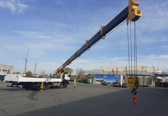 Аренда крано-манипуляторной установки Soosan SCS 1616 на базе Hyundai HD 320