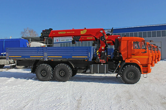 Аренда крано-манипуляторной установки INMAN IT 150 на базе КАМАЗ 43118-23027
