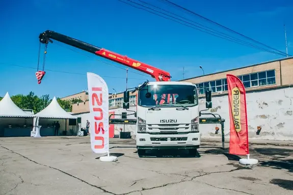 Аренда крано-манипуляторной установки INMAN IT 120 на базе ISUZU FORWARD