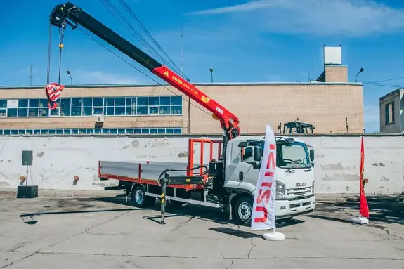 Аренда крано-манипуляторной установки INMAN IT 120 на базе ISUZU FORWARD