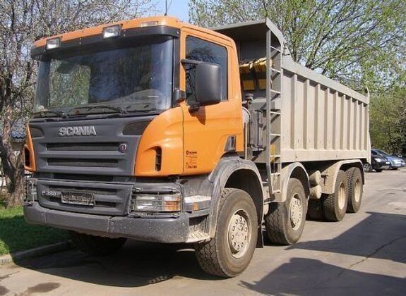 Аренда самосвала Scania P380 в Краснодаре